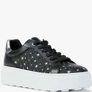 Michael Kors Black and Silver Star Sneakers